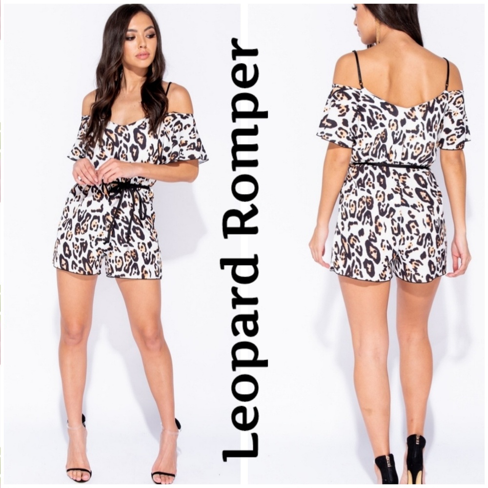 Leopard print Romper